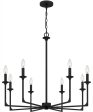 Prescott 8-light Chandelier Matte Black Supply