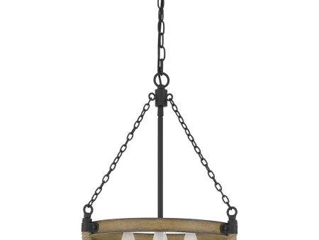 Wagner 3-light Pendant Matte Black Supply