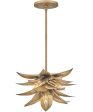 Agave 4-Light Medium Convertible Pendant in Burnished Gold For Cheap