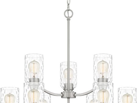 Acacia 9-light Chandelier Brushed Nickel Online now