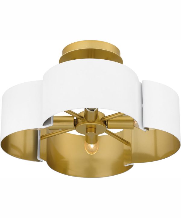 Balsam Medium 4-light Semi Flush Mount White Online Hot Sale