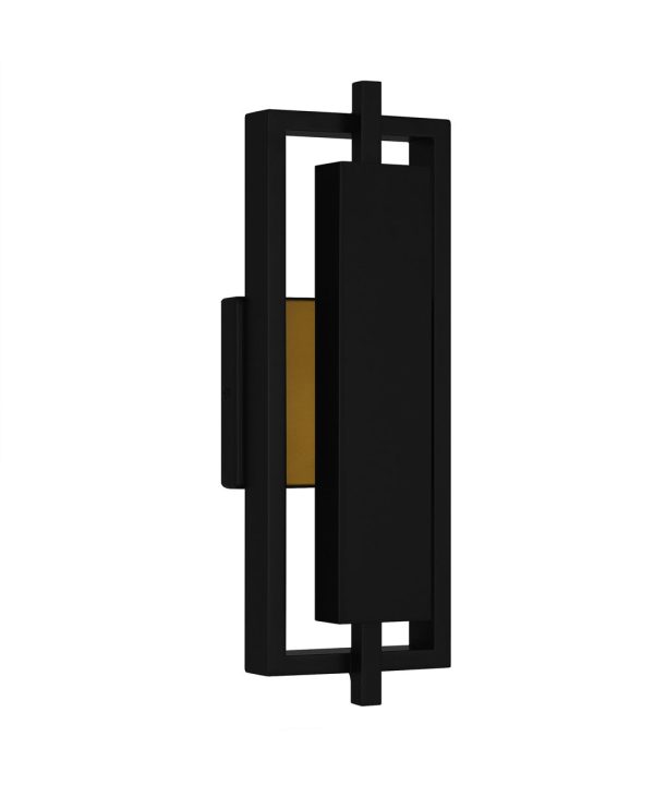 Pointsett Medium Outdoor Wall Light  Coastal Armour Aluminum Matte Black Supply