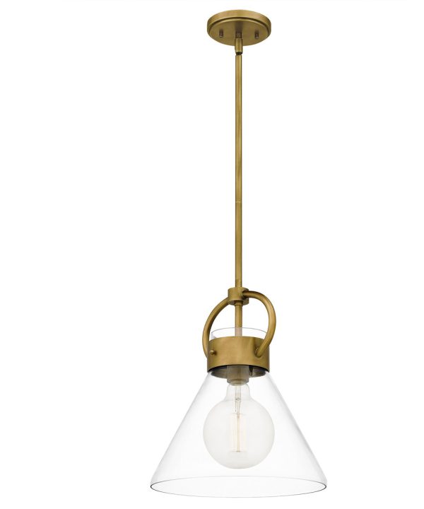 Webster Small 1-light Mini Pendant Weathered Brass Discount