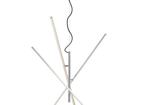 Tiriac LED Pendant Light Satin Nickel For Sale