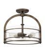 Toscana 3-light Semi Flush Mount Statuary Bronze Sale