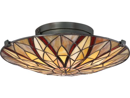 Victory Medium 2-light Flush Mount Valiant Bronze For Sale