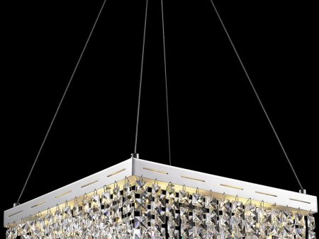 Alecia II 24-Light Led Chandeliers Chrome Crystals Fashion