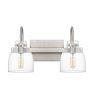 Atmore Medium 2-light Bath Light Brushed Nickel For Sale