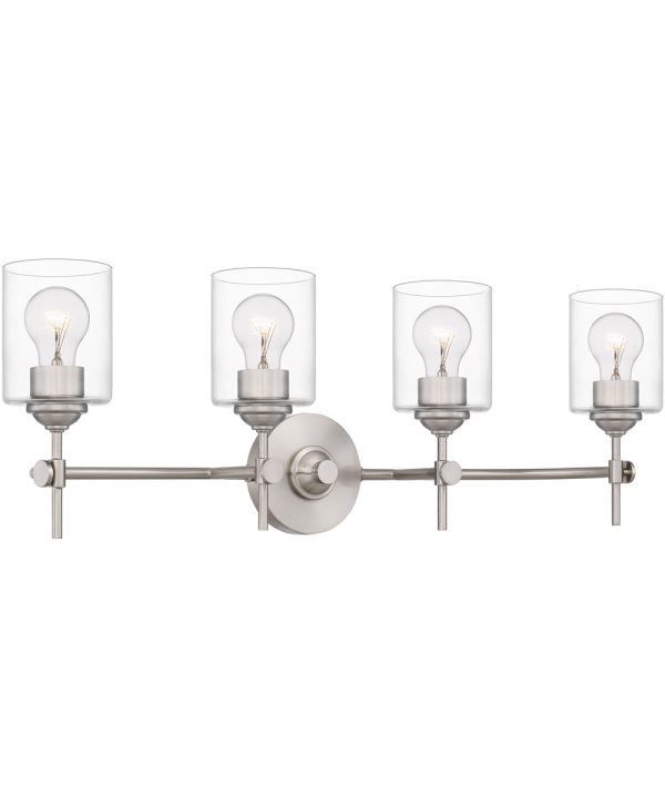 Aria Extra Large 4-light Bath Light Brushed Nickel Sale