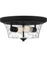 Acacia 2-light Flush Mount Matte Black Online Hot Sale