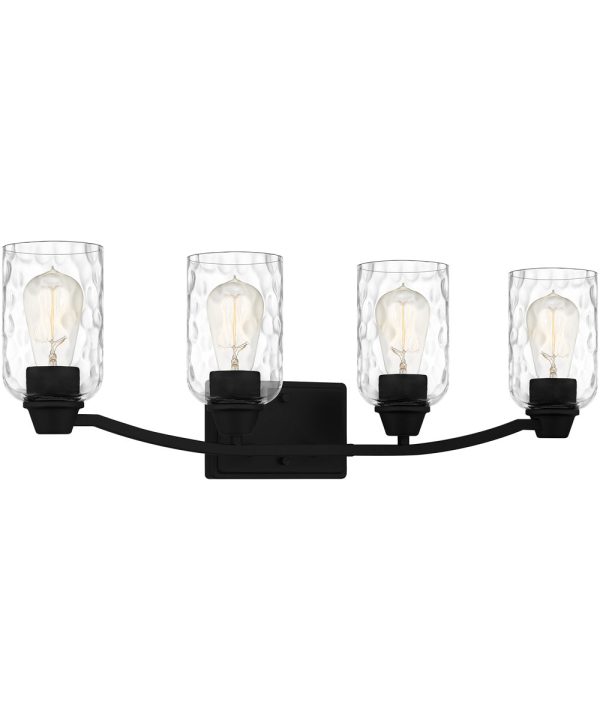 Acacia Extra Large 4-light Bath Light Matte Black Online