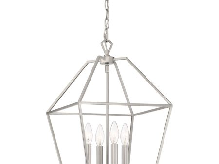 Aviary 4-light Pendant Brushed Nickel Cheap