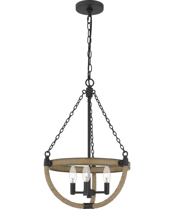 Wagner 3-light Pendant Matte Black Supply