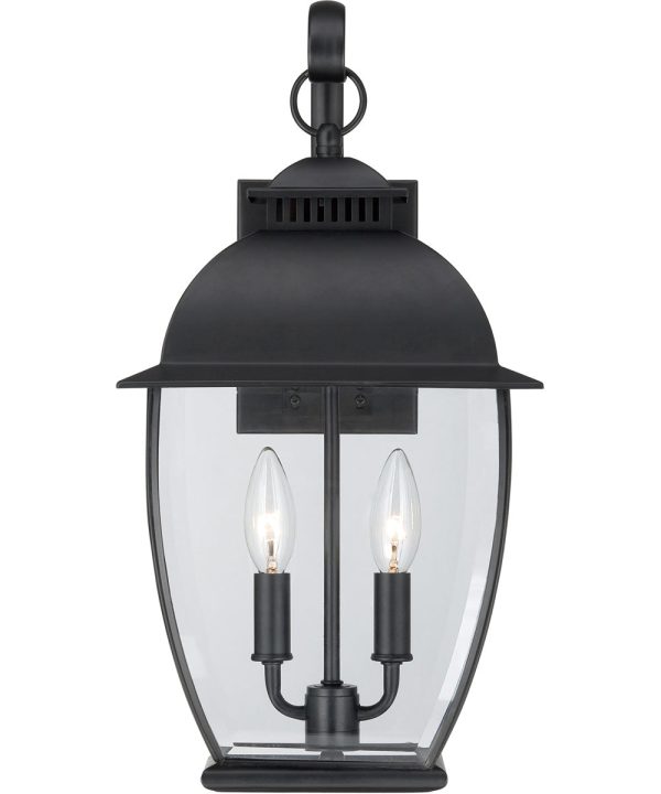 Bain Medium 2-light Outdoor Wall Light Mystic Black Online