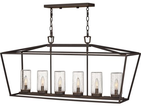 Alford Place 6-Light Outdoor Six Light Linear in Oil Rubbed Bronze Discount