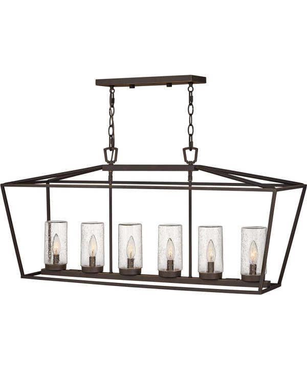 Alford Place 6-Light Outdoor Six Light Linear in Oil Rubbed Bronze Discount