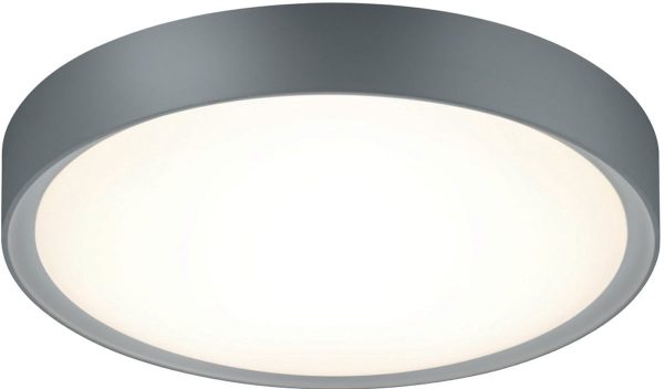 13 W Clarimo LED Ceiling Light Titanium   Light Grey Online Sale