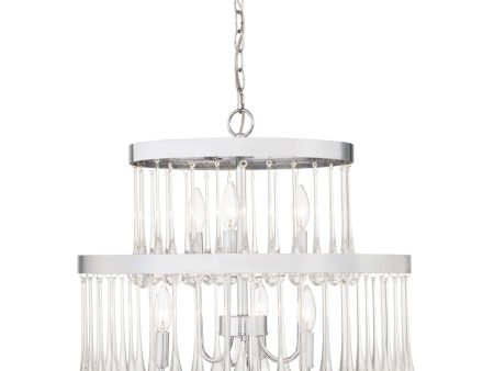 Alva 6-light Pendant Polished Chrome Online Sale