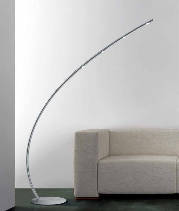 66 H Columbus LED Floor Lamp  Nickel-Matte Supply