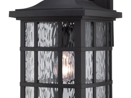 Stonington Large 1-light Outdoor Wall Light  Coastal Armour Mystic Black For Sale