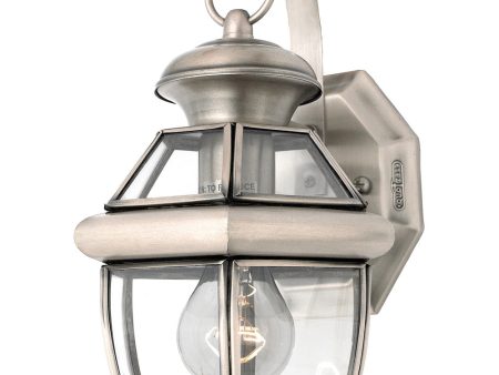 Newbury Small 1-light Outdoor Wall Light Pewter on Sale