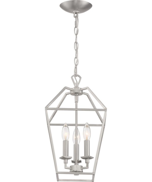 Aviary 3-light Pendant Brushed Nickel Hot on Sale