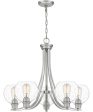 Pruitt 5-light Chandelier Brushed Nickel Fashion