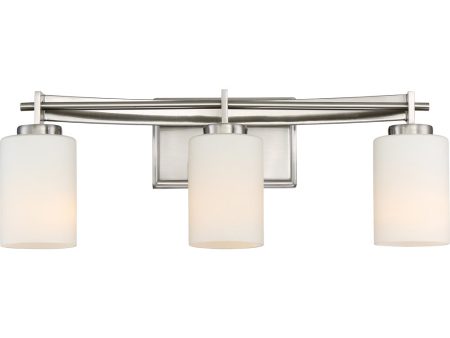 Taylor Large 3-light Bath Light Brushed Nickel Discount