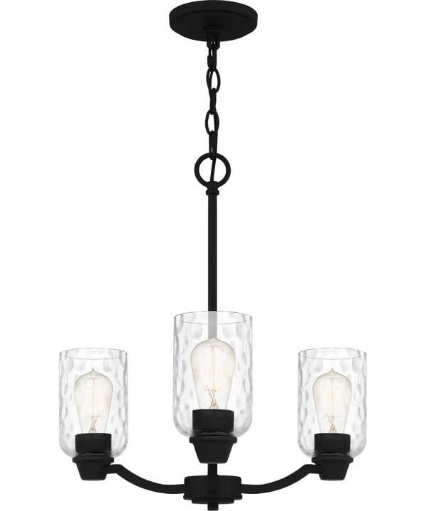 Acacia 3-light Chandelier Matte Black Online