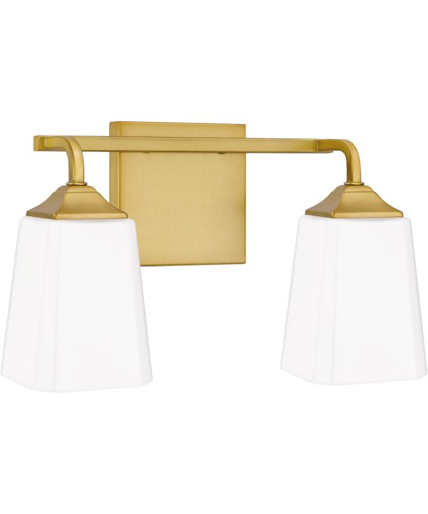 Thoresby Medium 2-light Bath Light Aged Brass Fashion