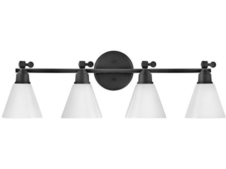 Arti 4-Light Four Light Vanity in Black For Sale