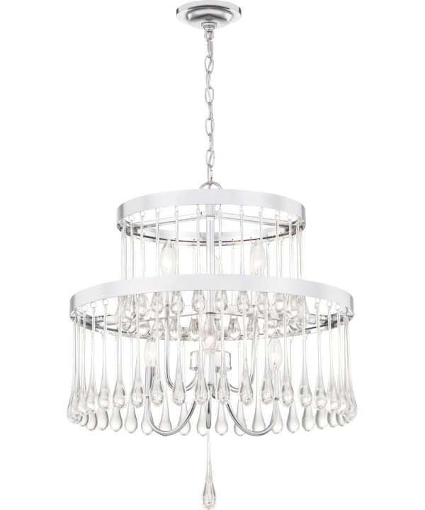 Alva 6-light Pendant Polished Chrome Online Sale