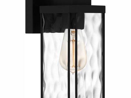 Balchier Small 1-light Outdoor Wall Light Matte Black Hot on Sale