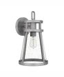 Barber Large 1-light Outdoor Wall Light Antique Coastal Armour Aluminum Brushed Aluminum Online Hot Sale