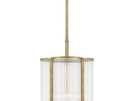 Aster Small 4-light Mini Pendant Weathered Brass Online Hot Sale