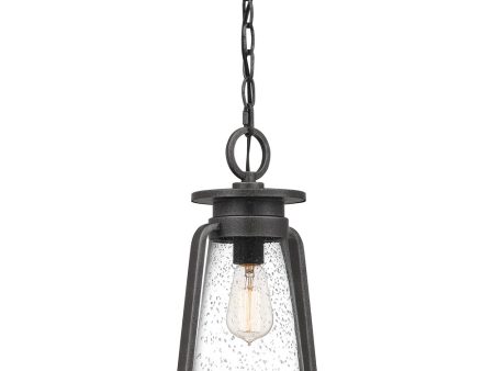 Sutton Large 1-light Outdoor Pendant Light Speckled Black Sale