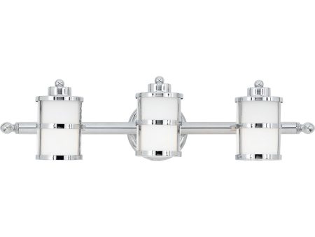 Tranquil Bay Large 3-light Bath Light Polished Chrome Online