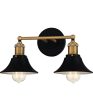 Trafalgar Medium 2-light Bath Light Matte Black Hot on Sale