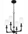 Hough 4-light Chandelier Mystic Black Hot on Sale