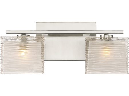 Westcap Medium 2-light Bath Light Brushed Nickel For Discount