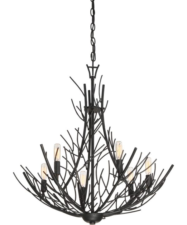 Thornhill 6-light Chandelier Marcado Black Online Sale