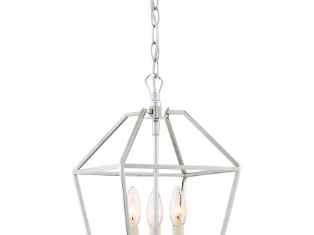 Aviary 3-light Pendant Polished Nickel Online now