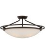 Ashland Extra Large 4-light Semi Flush Mount Western Bronze Online