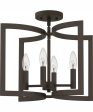 Beaufain Medium 4-light Semi Flush Mount Old Bronze Discount