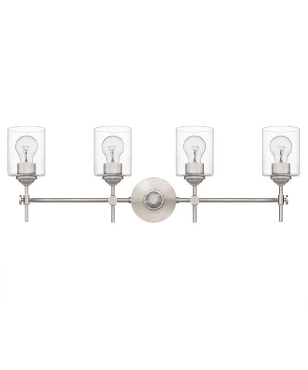 Aria Extra Large 4-light Bath Light Brushed Nickel Sale