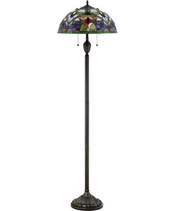 Violets Medium 2-light Floor Lamp Vintage Bronze For Cheap