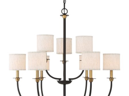 Audley 9-light Chandelier Old Bronze Supply