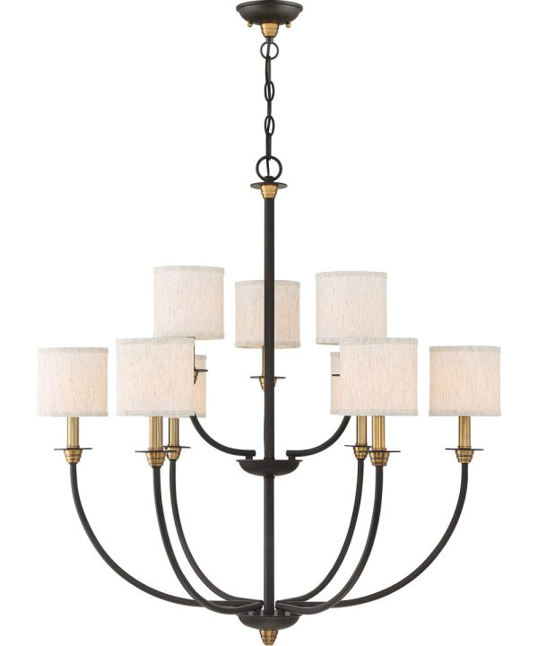 Audley 9-light Chandelier Old Bronze Supply