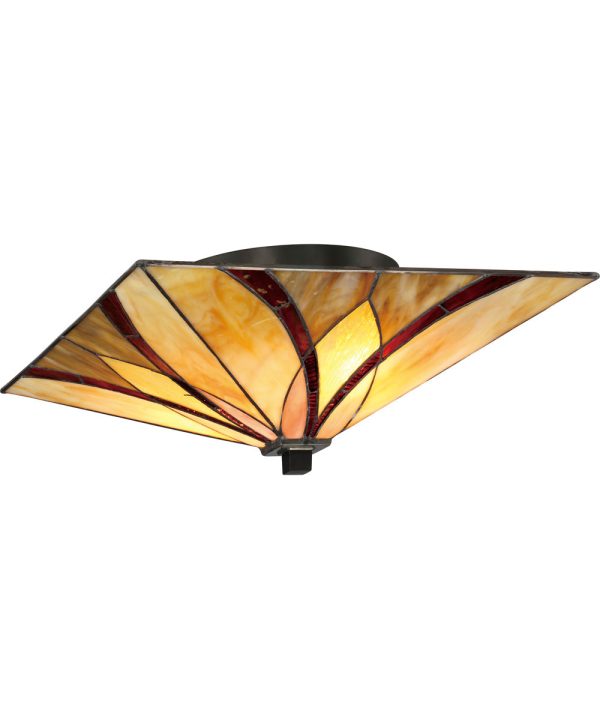 Asheville Medium 2-light Flush Mount Valiant Bronze Hot on Sale