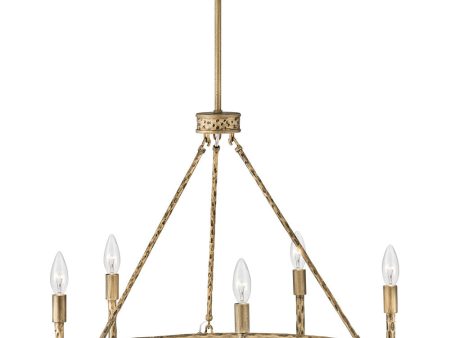 Tress 5-Light Medium Single Tier in Champagne Gold Online